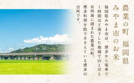 B15 福岡県産 白米 20kg(10kg×2袋) 銀座の料亭ご愛用のお米