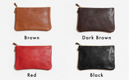 DURAM ファスナー ポーチ M 革 通帳 18012《糸島》【Duram Factory / ドゥラムファクトリー】[AJE015]