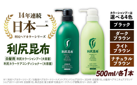 利尻カラーシャンプートリートメント 色が選べる！10本セット利尻カラーシャンプー ＋［白髪用］ 利尻ヘアカラートリートメント つやプラス 糸島市 ⁄ 株式会社ピュール ヘアケア  シャンプー [AZA089]