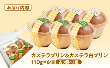 カステラプリン 6個セット (カステラプリン/カステラ白プリン)  糸島市 / kasutera IMMER 洋菓子 プリン [AQP001]