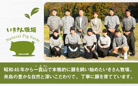 一貴山 豚ロース 味噌漬け 6枚 糸島市 / いきさん牧場 豚肉 おかず[AGB006]