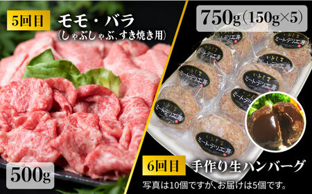 【全6回定期便】 糸島 黒毛和牛 食べ比べ セット 2人前 約3kg 糸島 / 糸島ミートデリ工房 [ACA110] 牛肉定期便 牛肉セット定期便 牛肉バラエティ定期便