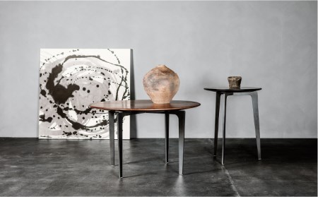 karf カーフ Egg shape サイドテーブル ウォールナット 極美品 karf カーフ Egg shape サイドテーブル ウォールナット 極美品