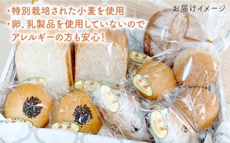 栽培期間 農薬 科学肥料 不使用 小麦 と ブランのパン セット (卵 / 乳製品 不使用)《糸島》【天然パン工房楽楽】【いとしまごころ】[AVC017]