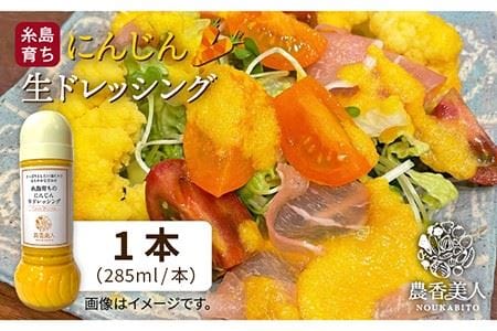 糸島そだちの にんじん 生ドレッシング（285ml×1本）《糸島》【農香美人】 [AAG014] 人気ドレッシング 糸島ドレッシング ドレッシングおすすめ