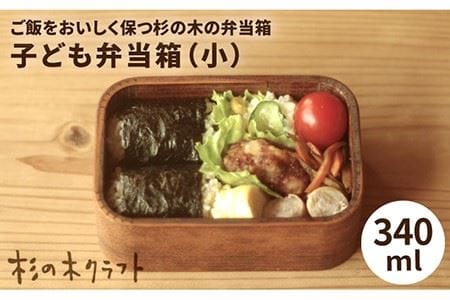 子ども 弁当箱 （小） 《糸島》【杉の木クラフト】 [AQB006] 弁当箱 木製弁当箱