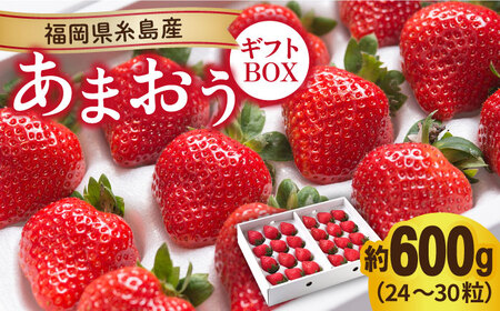 【先行予約】糸島産 あまおう ギフト 箱 (24-30粒) 【2024年12月上旬以降順次発送】 《糸島》【南国フルーツ株式会社】 [AIK011] あまおう苺いちごフルーツ あまおう苺いちごフルーツ あまおう苺いちごフルーツ