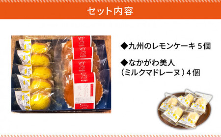 【洋菓子店VISAVIS（ヴィザヴィ）でしか味わえない特選スイーツ】VISAVIS洋菓子 2種セット 計9点 ＜株式会社シークス＞那珂川市 焼き菓子 洋菓子 レモンケーキ [GAU002]