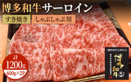 博多和牛 牛肉 A5 A4 サーロイン すき焼き しゃぶしゃぶ 600g×2パック＜株式会社チクゼンヤ＞那珂川市 サーロイン[GCF006]