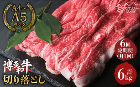 【全6回定期便】大容量！博多和牛 牛肉 切り落とし 1kg（250g×4p）＜肉のくまもと屋＞那珂川市 切り落とし[GBI040]