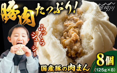 国産豚の美味しい肉まん（豚まん）8個セット＜株式会社MEATPLUS＞那珂川市 肉まん [GBW140]