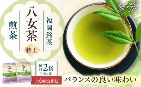 【全6回定期便】八女茶【特上】煎茶セット　100g×2袋 ＜木村食品＞ 那珂川市[GFW072] 9,360円