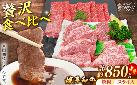 博多和牛　赤身肉セットA　赤身焼肉＆赤身スライス＜一般社団法人地域商社ふるさぽ＞ 那珂川市[GBX133]