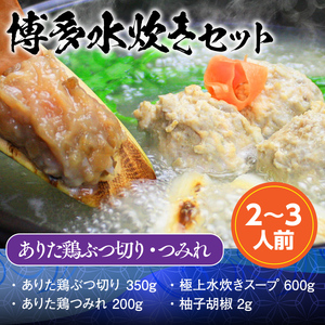 博多水炊き（ありた鶏ぶつ切り・つみれ）セット2～3人前 UX005