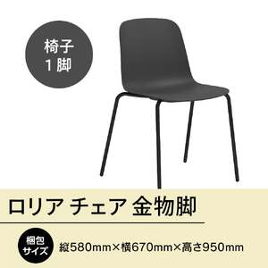 椅子 おしゃれ ロリア チェア ブラック 金物脚 P3023-10K [アダル 福岡県 宇美町 um40azo830049]