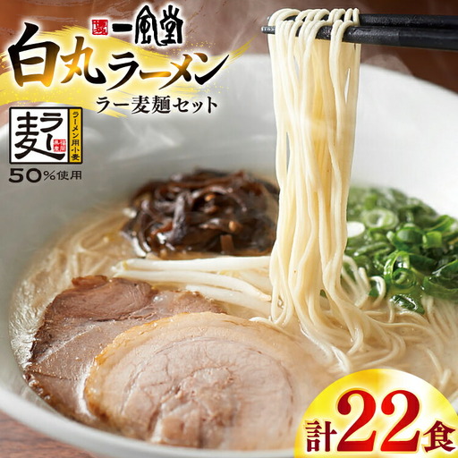 一風堂 博多 とんこつラーメン 白丸 22食 [um40bfw220004] 豚骨ラーメン