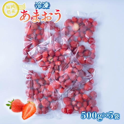 いちご 冷凍 あまおう 500g 5p いちご [um40azo970006]