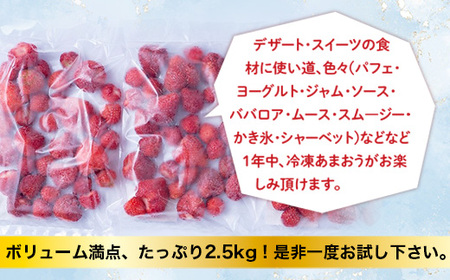 福岡産冷凍あまおう500gｘ5袋 AX014