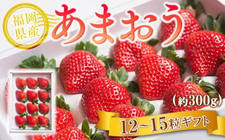 福岡産あまおう12-15粒ギフト 先行予約※2024年11月下旬～2025年4月上旬にかけて順次発送予定 AX015