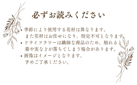 ドライフラワー季節の花定期便（年３回）（白・グリーン、ピンク、おまかせ）の3種よりランダムにお届け  XY003