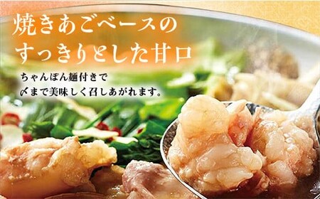 やまや　博多もつ鍋　あごだし醤油味　3～4人前全4回　2023年2月1日より順次発送いたします。　AZ033　