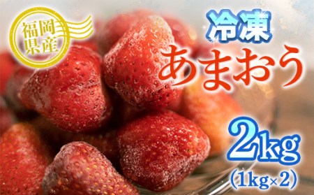 MZ027冷凍あまおう 2kg（1kg×2） いちご 果物 フルーツ 