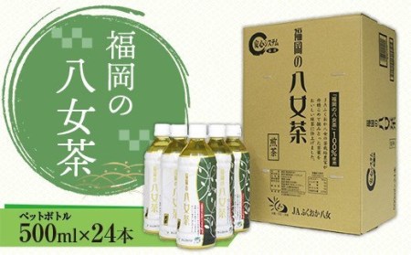 CZ001 福岡の八女茶 煎茶ペットボトル(500ml)×24本 | 福岡県篠栗町