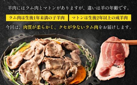 【道産子の伝統食材】ラムロール肉スライス　1.6kg(400g×4p入り)