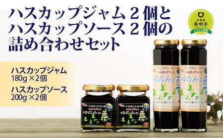 ハスカップジャム2個とハスカップソース2個 の詰め合わせセット