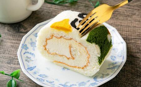 北海道産ミルクと美唄産玄米を使用したGOLF５名物しっとり食感の浮島ロールケーキ(300g×2個)