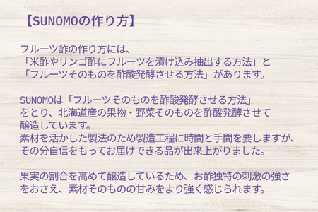 北海道産 ハスカップ 発酵酢 SUNOMO ナチュール 原液タイプ 計 1000ml （ 500ml × 2本 ） 飲むお酢 果実酢 フルーツ ビネガー 無添加