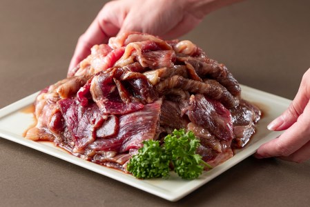 北海道産 黒毛和牛 みついし牛 味付け焼肉 計 1kg (各250g タレ込)