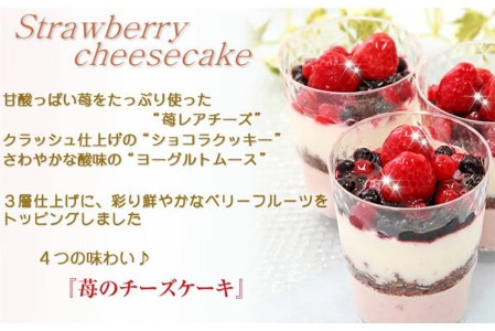 【3月中旬から発送】季節限定！苺の3種ケーキ　北海道・新ひだか町のオリジナルスイーツ ＜ 予約商品 ＞