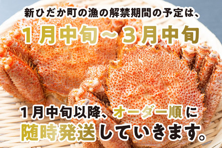 2024年1月から順次発送＞ 北海道産 かに 浜ゆで 毛がに 3尾 計 900g