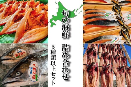北海道産 旬の魚介 5種以上 豪華 お楽しみ詰め合わせ セット