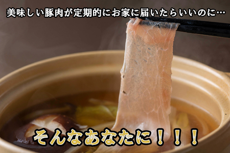 ＜ 定期便6回 ＞ 北海道産 健酵豚 しゃぶしゃぶ用モモ肉 計 1.2kg ( 全 7.2kg )