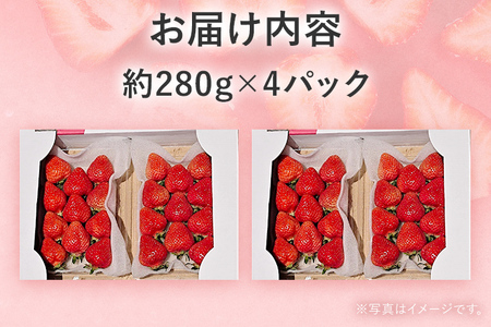 【2026年先行予約】春のあまおう(G規格以上約280g x 4パック) お取り寄せグルメ お取り寄せ 福岡 お土産 九州 福岡土産 取り寄せ グルメ 福岡県