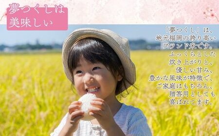 【先行予約】数量限定〈令和7年産〉福岡県産米 「夢つくし」 15kg 新米 [SM002-2] 【福岡県須恵町】