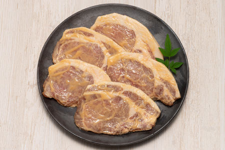 A1447.九州産黒豚ロース西京漬けセット(500g)