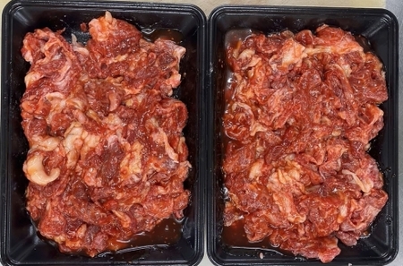 AB439.博多和牛A4ランク以上焼肉タレ漬け1.1kg【博多和牛】