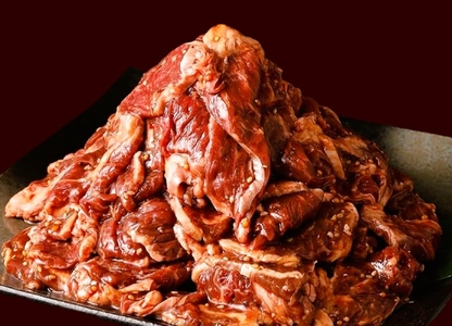 AB439.博多和牛A4ランク以上焼肉タレ漬け1.1kg【博多和牛】