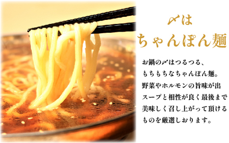 AB304.【六蔵】博多黒もつ鍋セット(2~3人前)