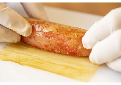 AB371.【元祖博多めんたい重】めんたい重の昆布巻き明太子３本セット【辛子明太子】