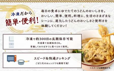 カトキチ 具付き！ ごぼう天うどん 12食 うどん 冷凍 生ごぼう