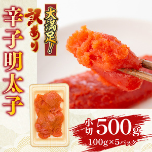 大満足!訳あり辛子明太子　小切500g(100g×5パック)　AO038