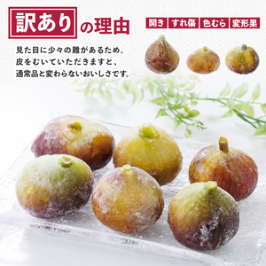 訳あり！冷凍 いちじく とよみつひめ (計1kg・500g×2袋) 冷凍 いちじく イチジク フルーツ 果物 くだもの 福岡限定 オリジナルブランド シャーベット コンポート パンケーキ 訳アリ 真空パック 小分け 【農産物直売所ほたるの里】as52-015