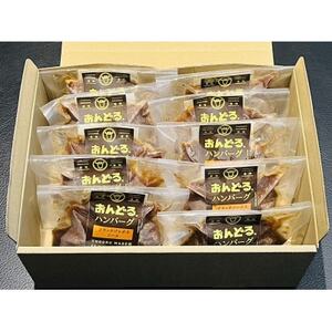 おんどるハンバーグ(ブラックジャポネソース)10個【配送不可地域:離島】【1577827】