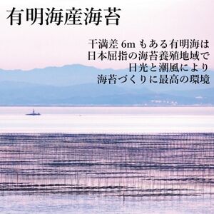 福岡県産有明海苔初摘み限定 味付海苔24P(水巻町)【1589334】