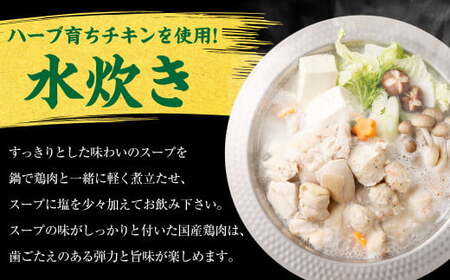 国産 黒毛和牛 もつ鍋 （醤油味） 4人前 冷凍ちゃんぽん・濃縮スープ付＋ハーブ育ちチキン使用！水炊き 4人前 合計8人前 もつ ホルモン 鍋 お鍋 セット 冷凍 岡垣町