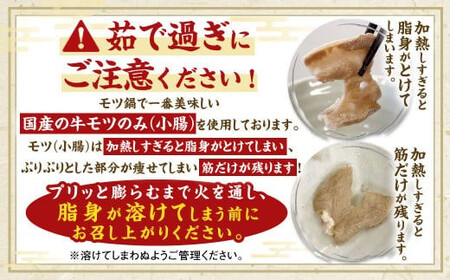 国産牛もつ鍋 8人前 ちゃんぽん・濃縮スープ付（みそ味） もつ ホルモン 鍋 お鍋 セット 冷凍 岡垣町